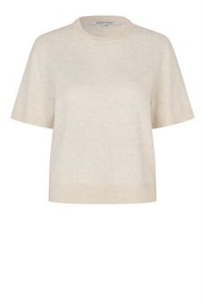 SECOND FEMALE STRIK, AMALA KNIT SS O-NECK, TOFU